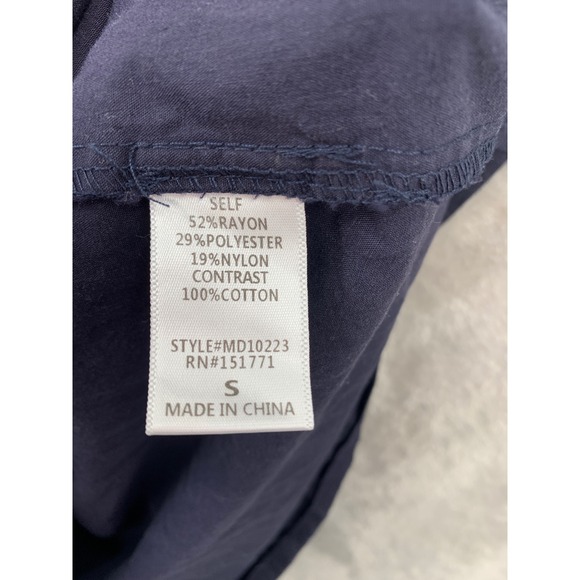 Baltic Born Dress Small Navy White Striped Sleeveless Nautical Preppy Resort - Picture 5 of 9